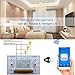 WiFi Smart Light Switch, HOSYO 3 Switches Touch Wall Plate Alexa Light Switch, In-Wall Wireless On/Off Wall Switch, Timing, Voice App Remote Control, Compatible with Amazon Alexa