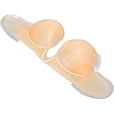 ZJchao Invisible Silicone Strapless Bra, Seamless Reusable Adhesive Bra for Wedding Dresses Backless Dresses | Skin Support