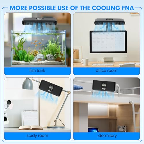 hygger Aquarium Cooler, Intelligent Automatic Temperature Control, Quiet Aquarium Fan, Adjustable Air Speed Aquarium Water Cooler