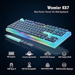Womier K87 TKL Mechanical Keyboard, RGB