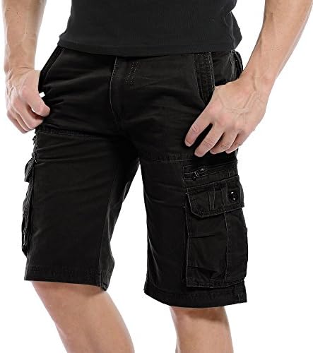 AYG Men's Shorts Casual Cargo Shorts Athleisure Sports Shorts Cotton 29-40