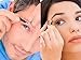 RUBEXX Precision Eyebrow Tweezers for Women Men Professional Stainless Steel Slant Tip Tweezers for Plucking Chin Facial Ingrown Hair Removal Anti Slip