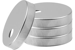 FOMIYES Toilet Bolt Caps 45Mm Stainless Steel Decorative Screw Covers for Toilet Seat Bolts 2 Pairs Bathroom