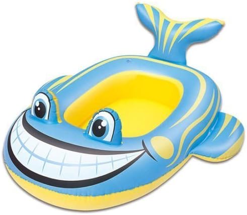 Kids Childrens Inflatable Happy Animal Face Swim Safe Swimming Pool Float Boat Bestway 99 X 66Cm (Happy Fish) by pricep