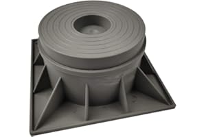 Dakota Sourcing 18032 Two Piece Condenser Risers, Heat Pump Stands, for Use with Condensers, Heat Pumps, and Air Handlers, Pack of 4 (3")