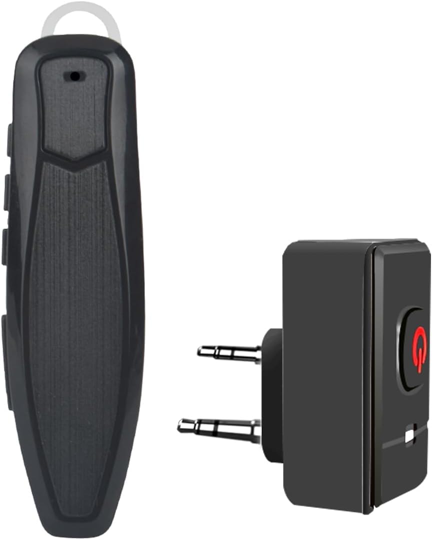 Photo 1 of Walkie Talkie Bluetooth Headset, Bluetooth Earpiece with Noise Cancelling Mic, Compatible with BaoFeng Kenwood Btech Radios uv-k5 uv-5r BF-F8HB & More. (Updated Version)