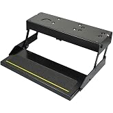 Kwikee 38 Series Electric Step Assembly, Logic Control Unit, Power Switch Kit for RV, Travel Trailers, Hidden Light, 8.5" Step Rise, Anti-Slip Surface, 12V DC Motor, Steel Construction - 3723383
