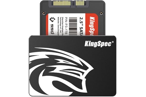 KingSpec 1TB 2.5 SSD SATA III Internal - 550MB/s Read, 520MB/s Write with 3D NAND Flash, for Laptop & Desktop PC Upgrade