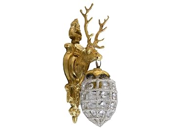 Messing Wandlampe Wandleuchte Antik Bronze Lampe Wandlampen