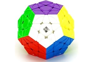 CuberSpeed yj yuhu Magnetic Megamin Stickerless Speed Cube Speed Puzzle Cube yongjun yuhu v2 m 12-Side 3x3 Pentagonal Dodecahedron Cube Puzzle