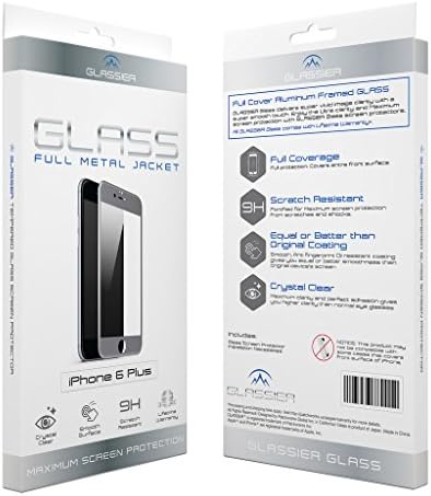 GLASSIER 9H Full Metal Jacket Tempered Glass Screen Protector for iPhone 6s Plus / 6 Plus - Grey