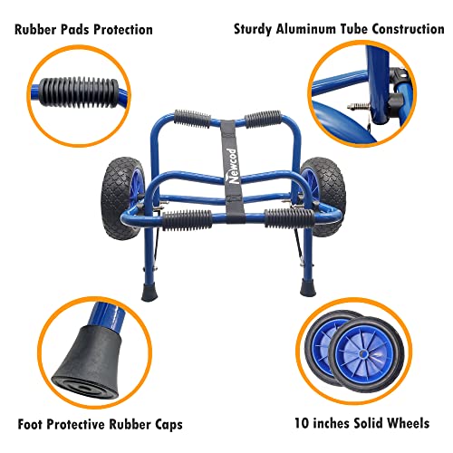 Newcod Kayak Cart, Kayak Dolly with Airless Tire for Carrying Kayak