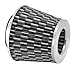 Spectre Performance 8129 Universal Clamp-On Air Filter: Round Tapered; 3.5 in (89 mm) Flange ID; 5.75 in (146 mm) Height; 6 in (152 mm) Base; 4.625 in (117 mm) Top