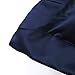 NTBAY 2 Pcs Silk Satin Standard Pillow Shams, Soft Silky and Smooth Luxury 20x26 Decorative Oxford Pillowcases, Navy Blue, Standard