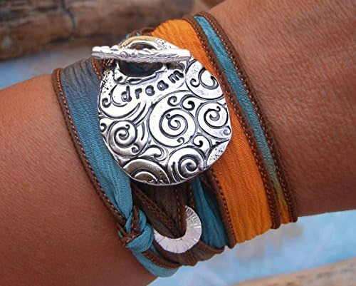 Popular Teen Girl Gift Idea, BEST Teen Girl Jewelry Gift, DREAM Inspirational Gift for Teenage Girls, Silk Wrap Bracelet