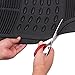 Floor Mats ECCPP 4Pcs Full Set Ridged Heavy Duty Rubber Floor liners for SUV, Van & Trucks- Front & Rear, Driver & Passenger Seat (Black)