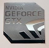 NVIDIA GEFORCE GTX Polished Metal Sticker 18mm x 18mm [840]