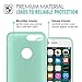 MoKo Case for iPhone 7 Plus - Slim Fit Shockproof Liquid Silicone Gel Rubber Protective Case Soft Touch Back Cover for iPhone 7 Plus, Sea Blue (Mint Green)
