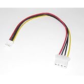 Micro SATA Cables 4-Pin Molex to Floppy Drive 4-Pin Female Power 8 inch Cable