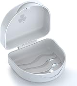 BVN Retainer Case & Denture Box Slim Orthodontic Storage White view 1
