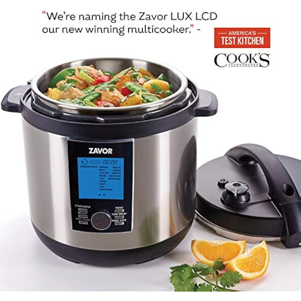 Zavor LUX LCD 8 Quart Programmable Electric Multi-Cooker Pressure