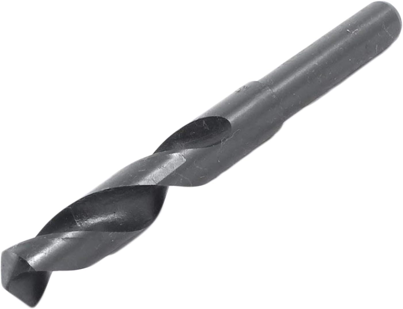Autoly 1/2" Shank 0.6" Cutting Dia HSS Spiral Flute Twist Drill Bit Straight Shank Split Point Tip Bit