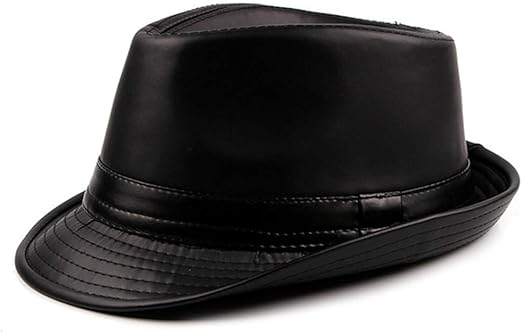 leather fedora hat