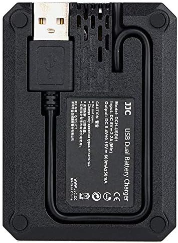 JJC NP-W235 USB Dual Battery Charger Adapter for Fuji X-H2S X-T4 Digital Camera, for Fujifilm NP-W235 Battery - Image 4
