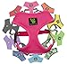 Classic Dog Harness Innovative Mesh No Pull No Choke Design Soft Double Padded Breathable Vest for Eco-Friendly Easy Control Walking Quick Release For Puppies Full size Breeds Large Dogs (Large, Pink)