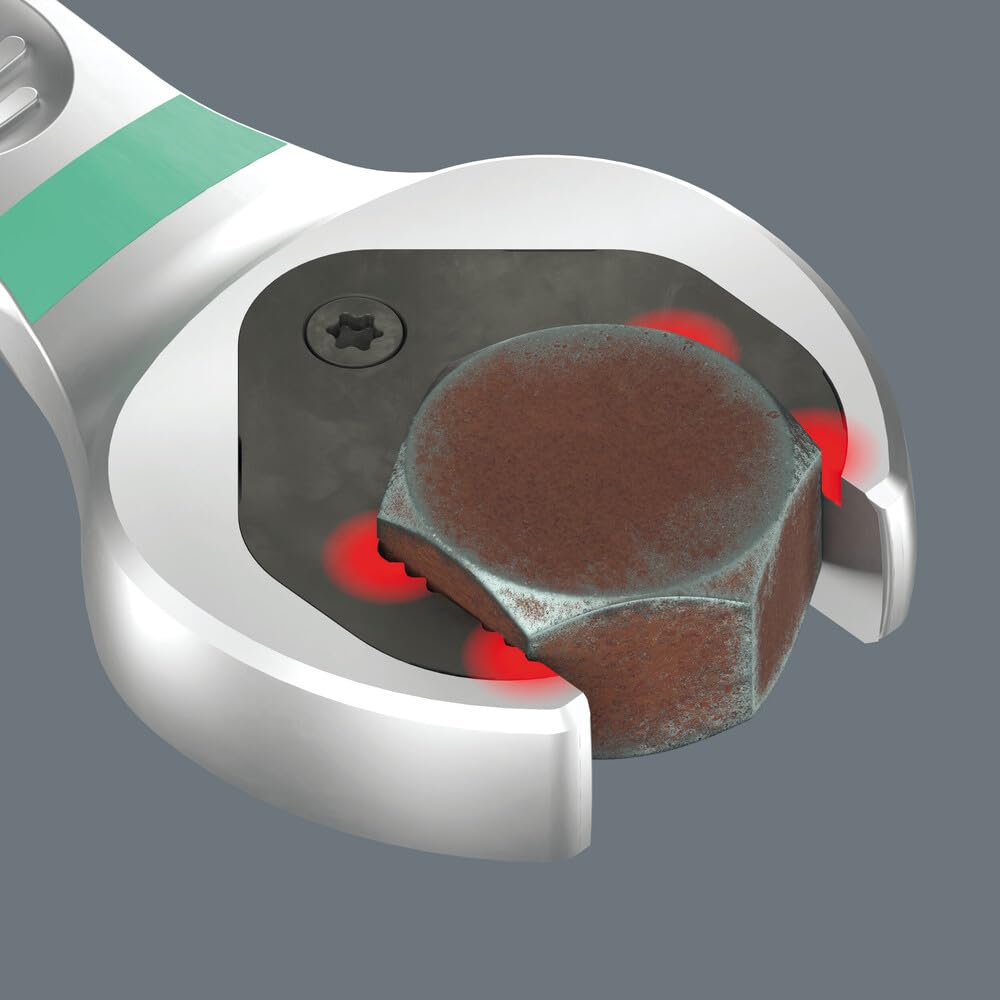 Wera 05020012001 6000 Joker 8 Imperial Set 1, Joker Maul-Ringratschenschlüssel-Satz, zöllig, 8-teilig 7