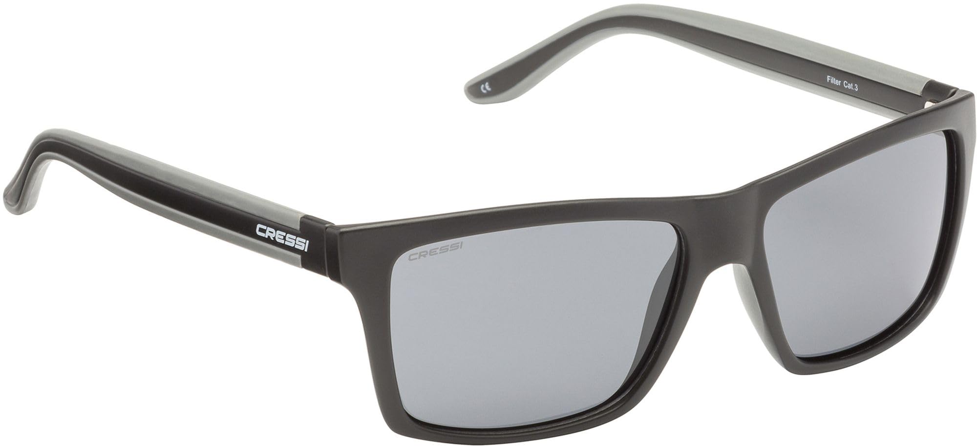 Cressi Premium Classic Sunglass - Rio, Black/Lens Dark Grey — image 1