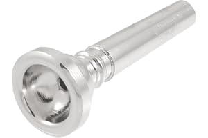 Ruilogod Silver Tone Stainless Steel 7c Level Cup Cornet Mouthpiece