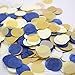 Mybbshower Navy Gold Paper Circle Wedding Confetti for Bridal Shower Engagement Decoration Table Scatter Pack of 2800