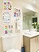 The Stupell Home Décor Collection Wash With Soap And Water Colorful Bathroom Wall Plaque, 12 x 0.5 x 12, Proudly Made in USA