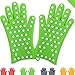 Finally! Heavy-Duty Women's Silicone Oven Mitts by Love This Kitchen | 2 Sizes Available in 9 Colors | Heat Resistant Gloves For Her Cooking, Baking & Barbecue Needs (1 Pair, M/L, Lime Green)