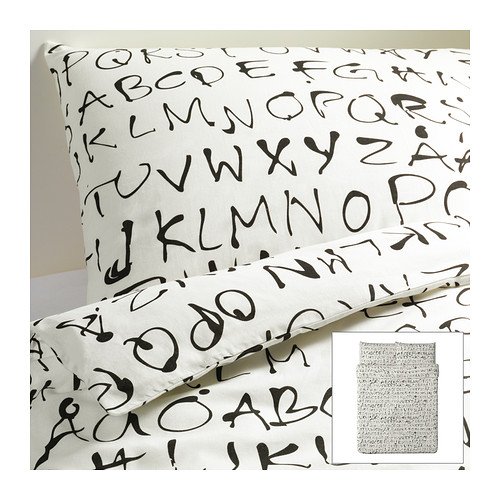 Ikea Eivor Ord Duvet Cover And Pillowcases Full Queen White