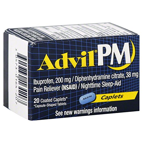 Advil PM Pain Reliever/Nighttime Sleep-Aid, 200mg