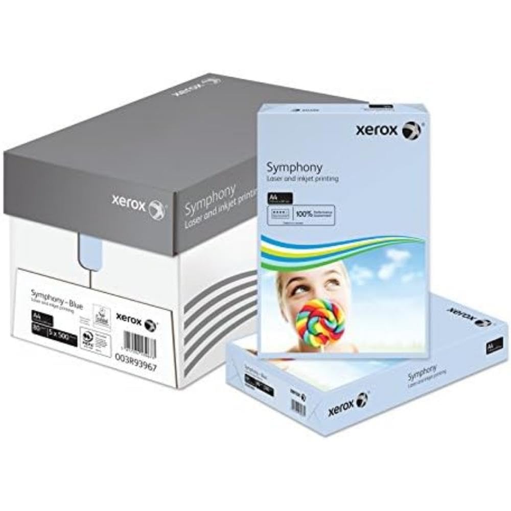 xerox A4 80 GSM Symphony Printer Paper Box - Pastel Blue