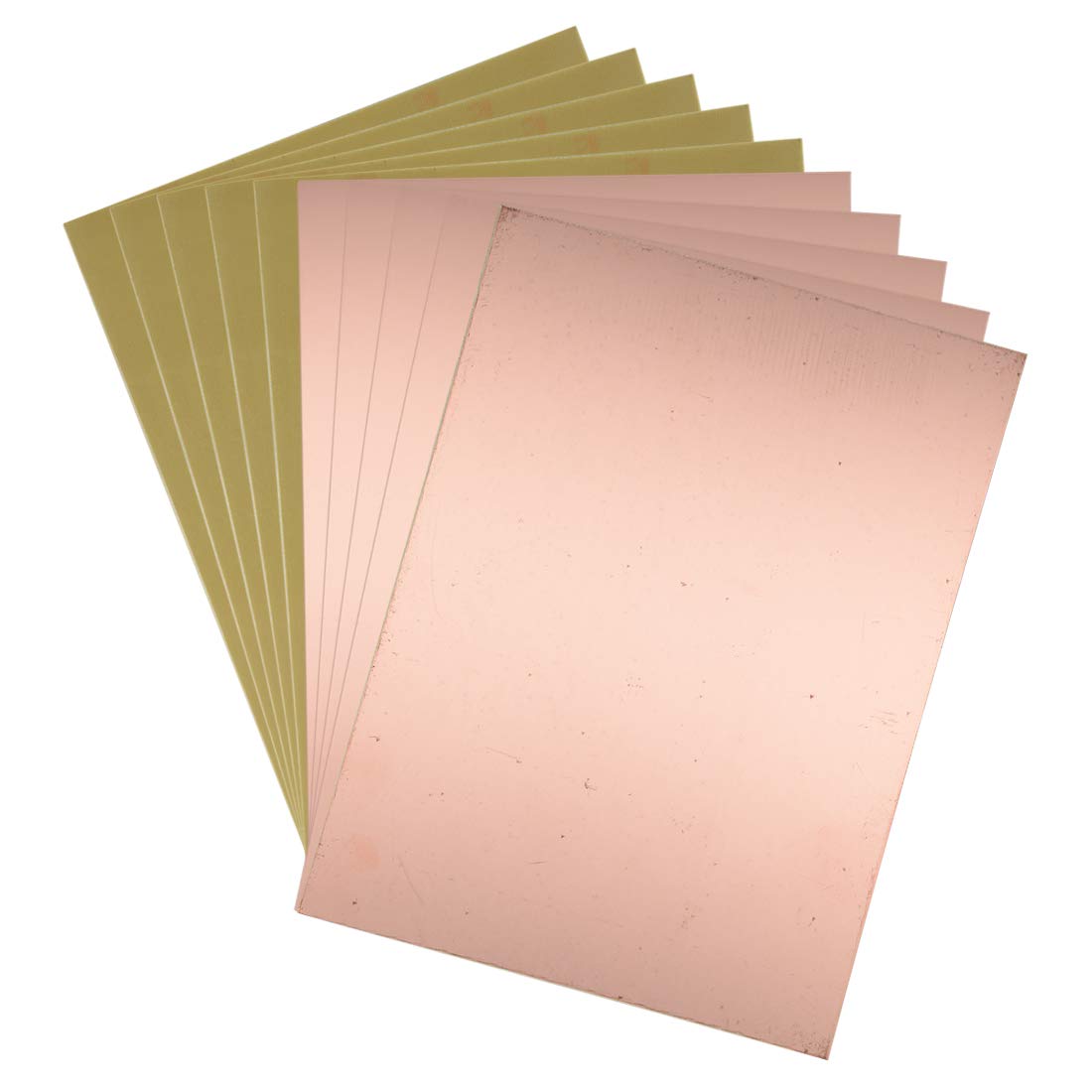 sourcing map Single-Sided Copper Clad Laminate PCB Circuit Board, FR4 200x150mm 7.87x5.91 inch, 1.5mm Thickness DIY Prototyping PCB Board, Name Board, 10pcs