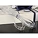 Adecco LLC 2 Pair Women's Detachable Silicone Shoe Straps With silver Buckle, High Heels Anti-loose Shoelace Accessories (transparent)
