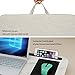 HOME BI Lap Desk for Laptop with Built-in Mouse Pad and Cellphone Tablet Holder,Fits up to 15″ Laptop,Whitethumb 4