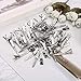 Hicarer 1.75 Inches Single Prong Curl Clips Silver Section Clips Metal Alligator Hair Pins Clips for Hair Extensions (100 Pack)