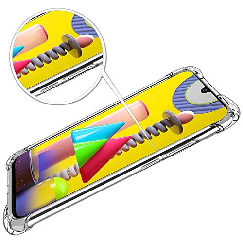 Amazon Brand - Solimo Mobile Cover (Soft & Flexible Shockproof Back Case with Cushioned Edges) for Samsung Galaxy M31 (T