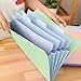 Koogel 5 Multicolored Expanding File, Plastic Files Accordian File Paper Organizer File Organizer A4 Letter Size for Business/Office/Study/Home
