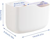 SUNFICON Universal Remote Holder Wall Mount White Organizer Caddy view 2