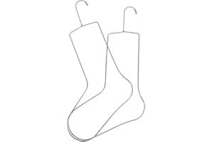 MUSISALY 2pcs Stainless Steel Sock Blockers for Adults and Knitting and Crochet Sock Drying Rack Foot Display