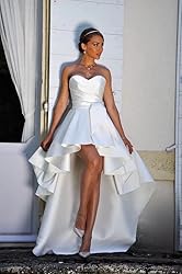 NLQ High Low Prom Dresses Sweetheart Strapless