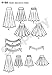 Simplicity Pattern 4188 Misses Skirts with Length Variations and Belt Sizes16-18-20-22-24