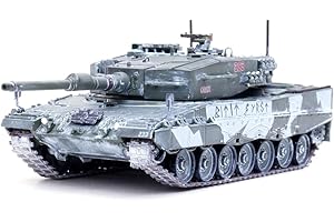 Panzerkampf | 1:72 Scale Model Military Diecast | Leopard 2A4 Main Battle Tank (w/Snorkel) Norway, Winter Camouflage | Model 