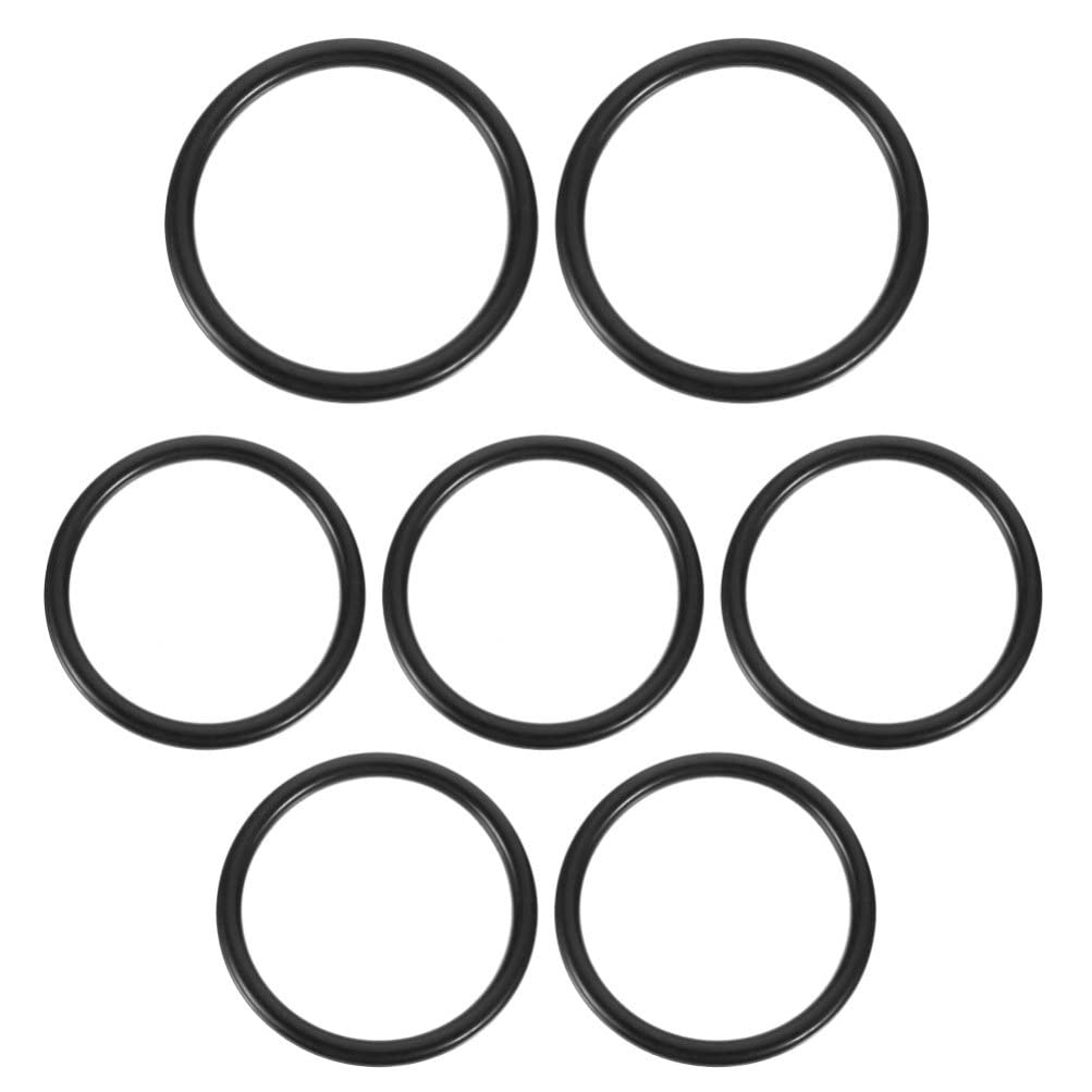 Milisten 7Pcs Crystal Singing Rubber Sound O- for Crystal Sound Yoga Meditation Singing Bowls